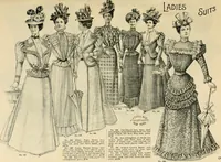 An illustration from Spring & summer fashion catalogue. (1898)