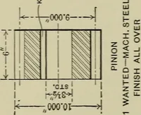 An illustration from Spur and bevel gearing; a treatise on the principles, dimensions, calculation, design and strength of spur and bevel gearing, together with chapters on special tooth forms and methods of cutting gear teeth (1914)