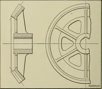 An illustration from Spur and bevel gearing; a treatise on the principles, dimensions, calculation, design and strength of spur and bevel gearing, together with chapters on special tooth forms and methods of cutting gear teeth (1914)