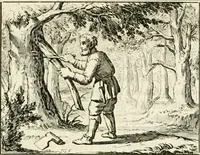 An illustration from Staat- en zedekundige zinneprenten, of, Leerzame fabelen (1731)