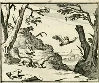 An illustration from Staat- en zedekundige zinneprenten, of, Leerzame fabelen (1731)