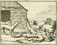 Picture 45 of 132 from Staat- en zedekundige zinneprenten, of, Leerzame fabelen (1731), leaf 152