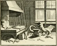 Picture 48 of 132 from Staat- en zedekundige zinneprenten, of, Leerzame fabelen (1731), leaf 158