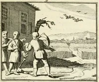 Picture 51 of 132 from Staat- en zedekundige zinneprenten, of, Leerzame fabelen (1731), leaf 164
