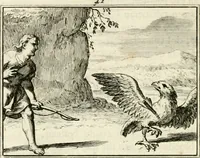 An illustration from Staat- en zedekundige zinneprenten, of, Leerzame fabelen (1731)