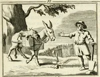 An illustration from Staat- en zedekundige zinneprenten, of, Leerzame fabelen (1731)
