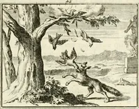 An illustration from Staat- en zedekundige zinneprenten, of, Leerzame fabelen (1731)