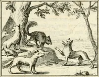 An illustration from Staat- en zedekundige zinneprenten, of, Leerzame fabelen (1731)