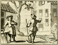 An illustration from Staat- en zedekundige zinneprenten, of, Leerzame fabelen (1731)