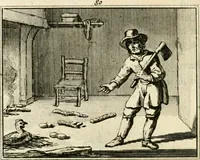 Picture 105 of 132 from Staat- en zedekundige zinneprenten, of, Leerzame fabelen (1731), leaf 301