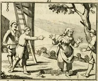 An illustration from Staat- en zedekundige zinneprenten, of, Leerzame fabelen (1731)