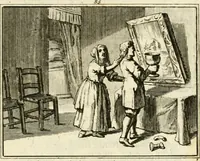 An illustration from Staat- en zedekundige zinneprenten, of, Leerzame fabelen (1731)