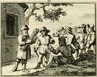 An illustration from Staat- en zedekundige zinneprenten, of, Leerzame fabelen (1731)