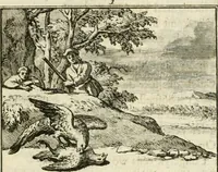 An illustration from Staat- en zedekundige zinneprenten, of, Leerzame fabelen (1731)