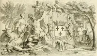 An illustration from Staat- en zedekundige zinneprenten, of, Leerzame fabelen (1731)