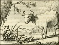 An illustration from Staat- en zedekundige zinneprenten, of, Leerzame fabelen (1731)