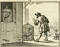 An illustration from Staat- en zedekundige zinneprenten, of, Leerzame fabelen (1731)
