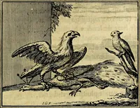An illustration from Staat- en zedekundige zinneprenten, of, Leerzame fabelen : die van den Heere La Court speelswyze (1731)