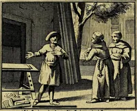 An illustration from Staat- en zedekundige zinneprenten, of, Leerzame fabelen : die van den Heere La Court speelswyze (1731)