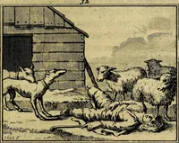Picture 45 of 132 from Staat- en zedekundige zinneprenten, of, Leerzame fabelen : die van den Heere La Court speelswyze (1731), leaf 152
