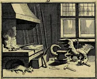 Picture 48 of 132 from Staat- en zedekundige zinneprenten, of, Leerzame fabelen : die van den Heere La Court speelswyze (1731), leaf 158