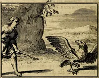 An illustration from Staat- en zedekundige zinneprenten, of, Leerzame fabelen : die van den Heere La Court speelswyze (1731)