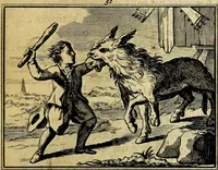 An illustration from Staat- en zedekundige zinneprenten, of, Leerzame fabelen : die van den Heere La Court speelswyze (1731)