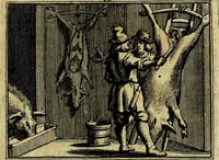 An illustration from Staat- en zedekundige zinneprenten, of, Leerzame fabelen : die van den Heere La Court speelswyze (1731)