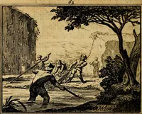 An illustration from Staat- en zedekundige zinneprenten, of, Leerzame fabelen : die van den Heere La Court speelswyze (1731)