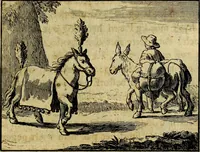 An illustration from Staat- en zedekundige zinneprenten, of, Leerzame fabelen : die van den Heere La Court speelswyze (1731)
