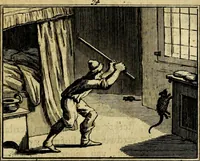 An illustration from Staat- en zedekundige zinneprenten, of, Leerzame fabelen : die van den Heere La Court speelswyze (1731)