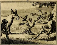 Picture 115 of 132 from Staat- en zedekundige zinneprenten, of, Leerzame fabelen : die van den Heere La Court speelswyze (1731), leaf 319