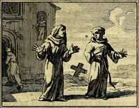 An illustration from Staat- en zedekundige zinneprenten, of, Leerzame fabelen : die van den Heere La Court speelswyze (1731)