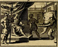 An illustration from Staat- en zedekundige zinneprenten, of, Leerzame fabelen : die van den Heere La Court speelswyze (1731)