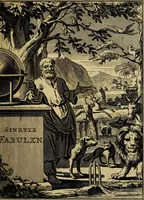 Picture 1 of 132 from Staat- en zedekundige zinneprenten, of, Leerzame fabelen : die van den Heere La Court speelswyze (1731), leaf 4