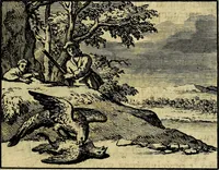An illustration from Staat- en zedekundige zinneprenten, of, Leerzame fabelen : die van den Heere La Court speelswyze (1731)