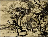 An illustration from Staat- en zedekundige zinneprenten, of, Leerzame fabelen : die van den Heere La Court speelswyze (1731)
