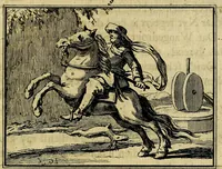 Picture 16 of 132 from Staat- en zedekundige zinneprenten, of, Leerzame fabelen : die van den Heere La Court speelswyze (1731), leaf 78