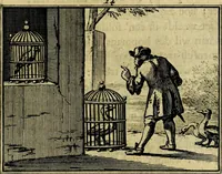 An illustration from Staat- en zedekundige zinneprenten, of, Leerzame fabelen : die van den Heere La Court speelswyze (1731)