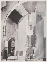 An illustration from Staatliches Bauhaus, Weimar, 1919-1923. (1923)