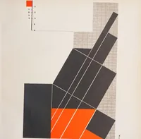 An illustration from Staatliches Bauhaus, Weimar, 1919-1923. (1923)