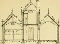 An illustration from Stable building and stable fitting : a handbook for the use of architects, builders, and horse owners (1891)