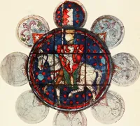 An illustration from Stained glass of the middle ages in England & France (1913)