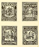 An illustration from The stamps of the Canal Zone (1916)