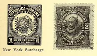 An illustration from The stamps of the Canal Zone (1916)
