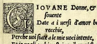 An illustration from Stanze amorose, sopra gli horti delle donne, & in lode della menta. La caccia d'amore del Bernia. Quarantadui stanze in materia d'amore nuouamente ritrouate, & con diligentia corrette, & di vaghe historie adornate & date in luce (1574)