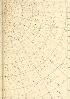 An illustration from Star atlas containing maps of all the stars from 1 to 6.5 magnitude between the North Pole and 34 south declination, and of all nebulae and star clusters in the same region which are visible in telescopes of moderate powers. With explanatory text by H.J. Klein. Translated by Edmond McClure (1901)