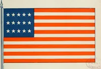 An illustration from The stars and stripes and other American flags, including their origin and history, army and navy regulations concerning the national standard and ensign, flag making, salutes, improvised, unique, and combination flags, flag legislation, and many associations of American flags, including their origin of the name "Old glory," with songs and their origin (1914)