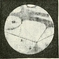 An illustration from Stars and telescopes; a hand-book of popular astronomy founded on the 9th ed. of Lynn's Celestial motions (1901)