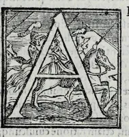 An illustration from Statvti, capitoli, et constitvtioni dell'Ordine de' cavalieri di santo Stefano, fondato & dotato dall'illustr. & eccell. s. Cosimo Medici, duca II. di Fiorenza, e di Siena, riformati dal sereniss. don Ferdinando Medici, terzo gran duca di Toscana, & gran maestro di detto Ordine. Et approuati, & publicati nel Capitolo generale di detto Ordine, l'anno M D XC. Con le facultà, indulti, & priuilegij concessi dalla Santità di Papa Pio IIII. & da N.S. Sisto Papa V. & dal suddetto fondatore. Con la tauola copiosissima delle materie, e capitoli (1595)